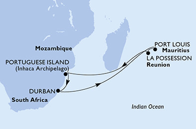 new years cruise map